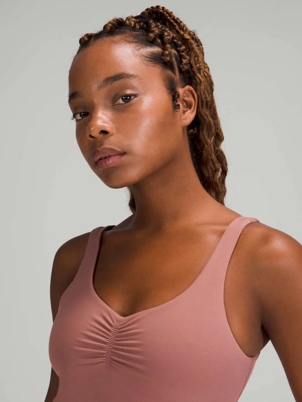 Lululemon Align Gathered-Front Tank Top in Spiced Chai Size 8
